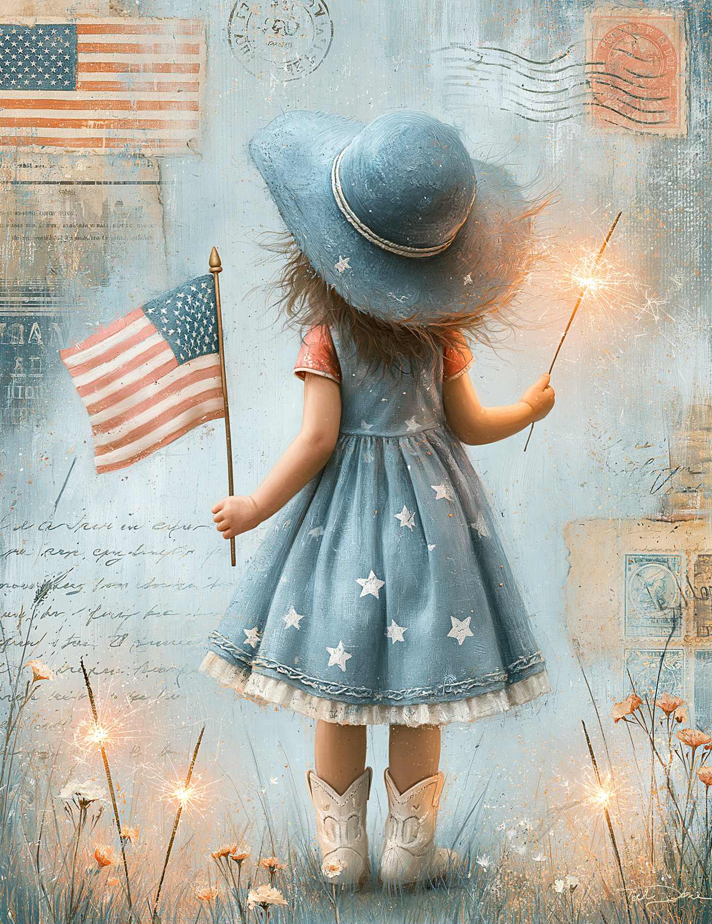 Midjourney V 8.1 Prompts for DUAL Cute Independence Day Pages