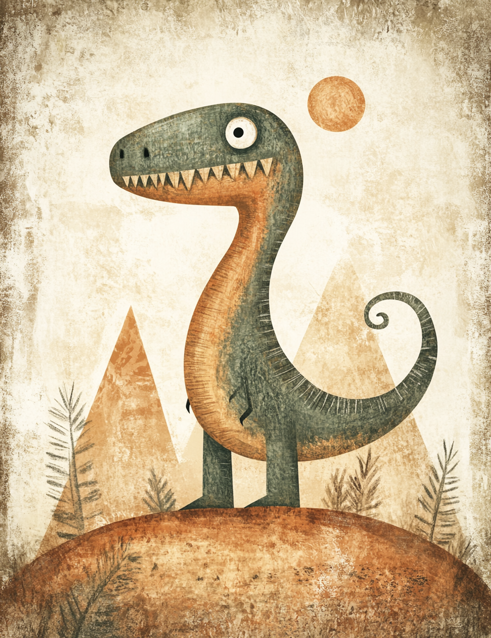 Midjourney V 6.1 Prompts for DUAL Dino Prehistoric World Journal Pages