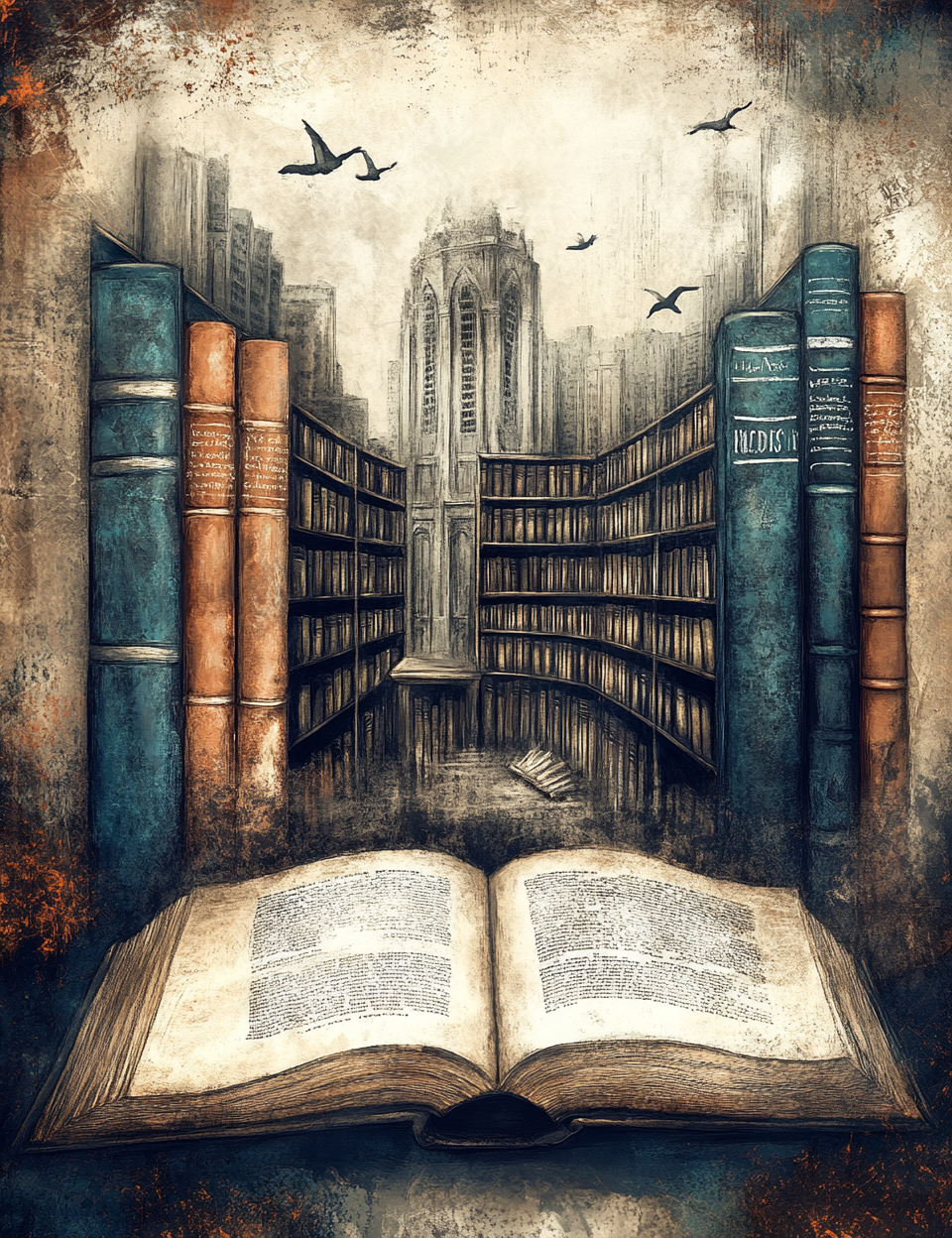 Midjourney V 6.1 Prompts for DUAL Distressed Chateaucore Junk Journal