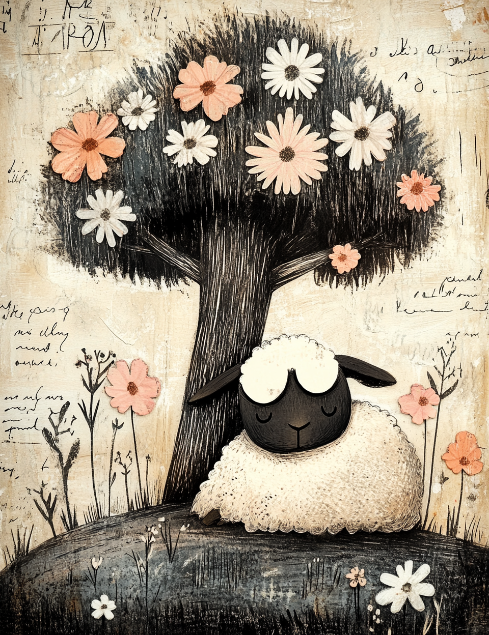 Midjourney V 6.1 Prompts for DUAL Eerie Pastoral Meadow Cartoon