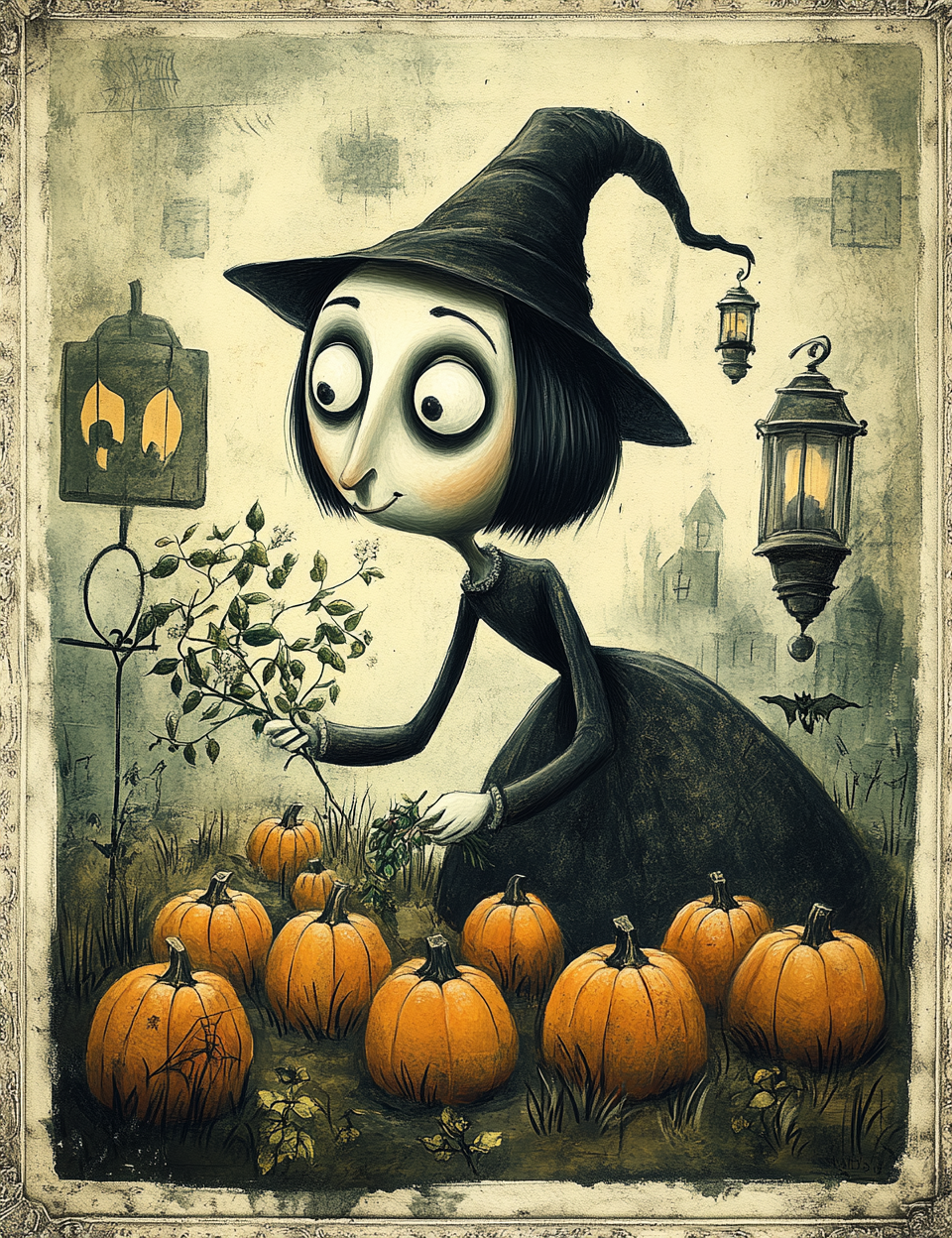 Midjourney V 6.1 Prompts for DUAL Funny Halloween Caricatures