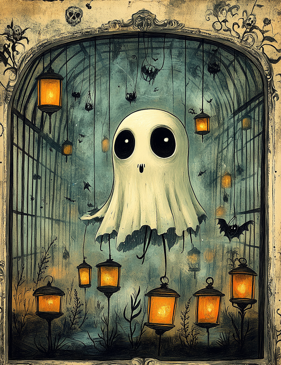 Midjourney V 6.1 Prompts for DUAL Funny Halloween Caricatures