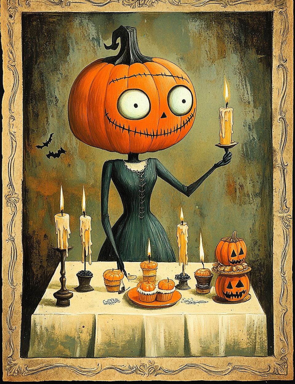 Midjourney V 6.1 Prompts for DUAL Funny Halloween Caricatures