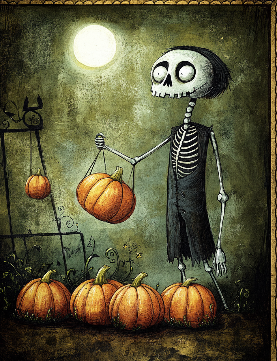 Midjourney V 6.1 Prompts for DUAL Funny Halloween Caricatures