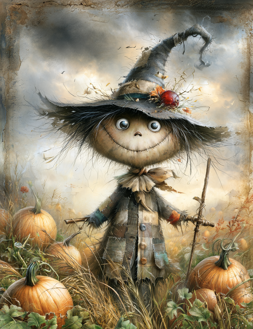 Midjourney V 8.2 Prompts for DUAL Funny Sweet Halloween Pages