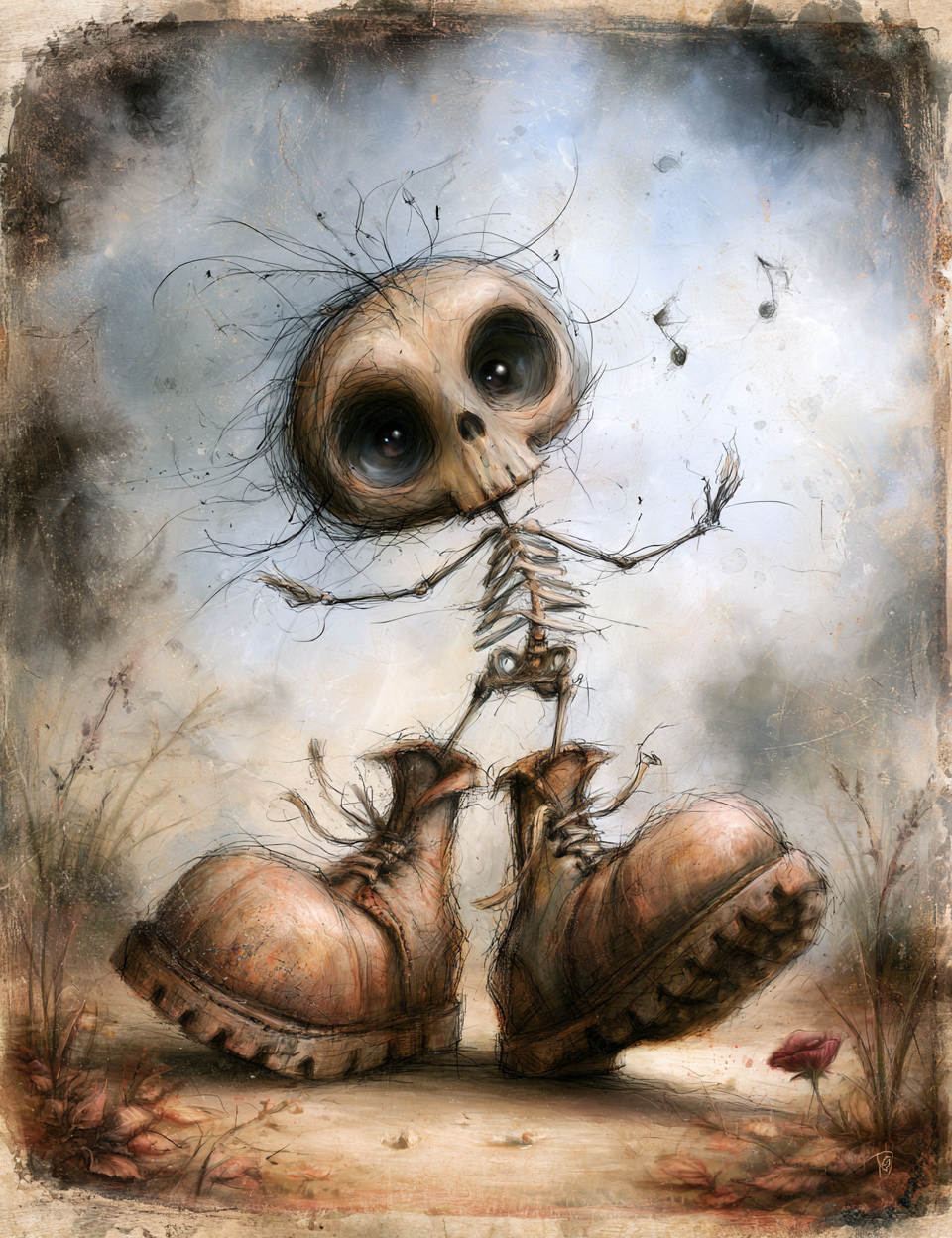Midjourney V 8.2 Prompts for DUAL Funny Sweet Halloween Pages
