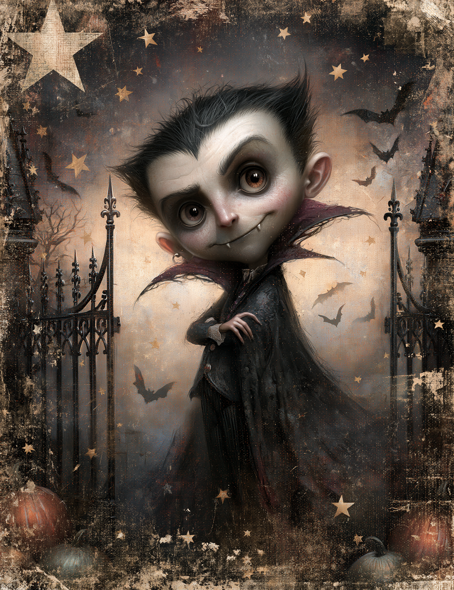 Midjourney V 8.1 Prompts for DUAL Gold Magic in Halloween Horror