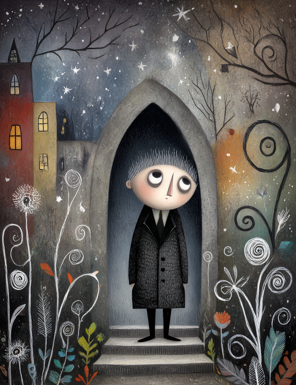 Midjourney V 7 Prompts for DUAL Gothic Night Whispers Pages