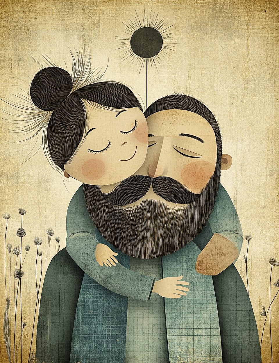 Midjourney V 6.1 Prompts for DUAL Happy Fathers Day Cards