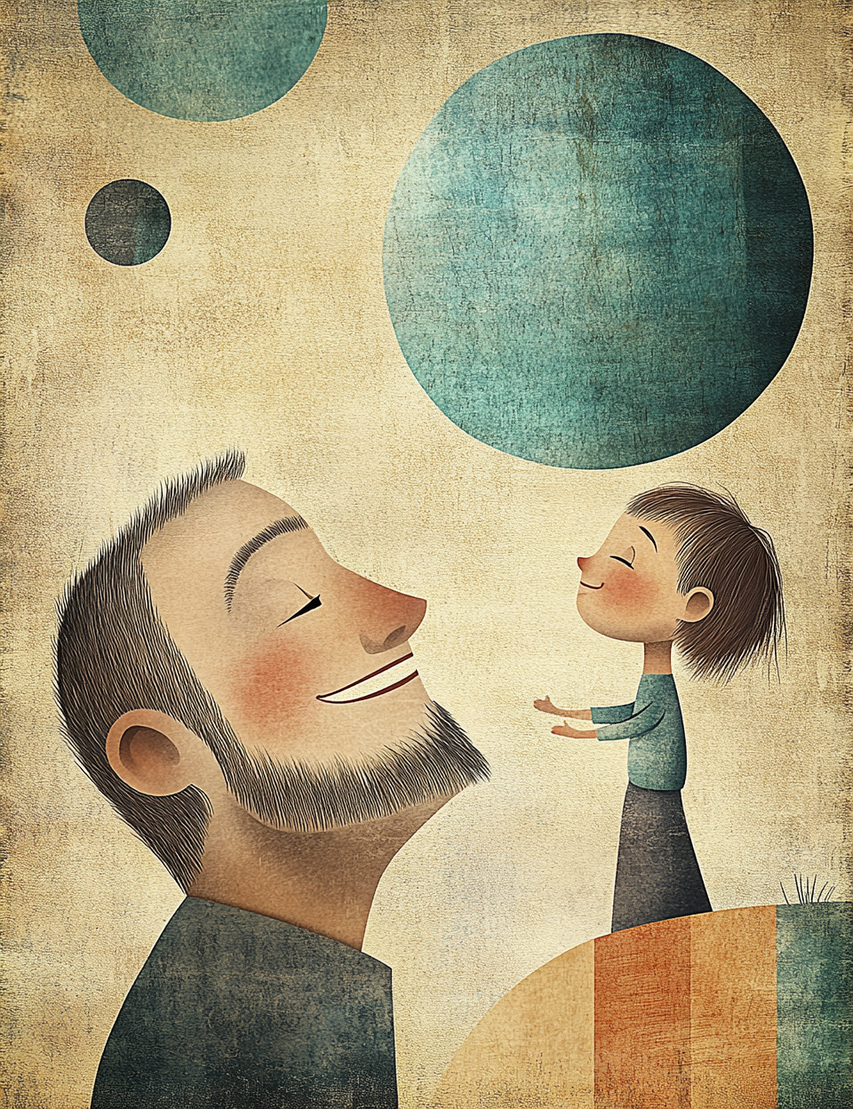 Midjourney V 6.1 Prompts for DUAL Happy Fathers Day Cards