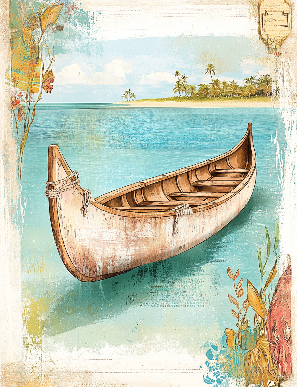 Midjourney V 6.1 Prompts for DUAL Hawaiian Summer Tropical Pages