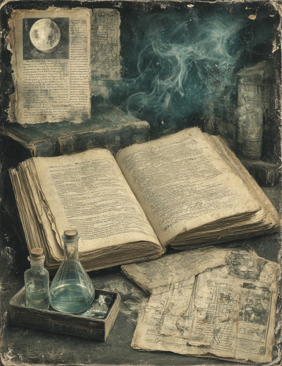 Midjourney V 7 Prompts for DUAL Lab of Madness Junk Journal