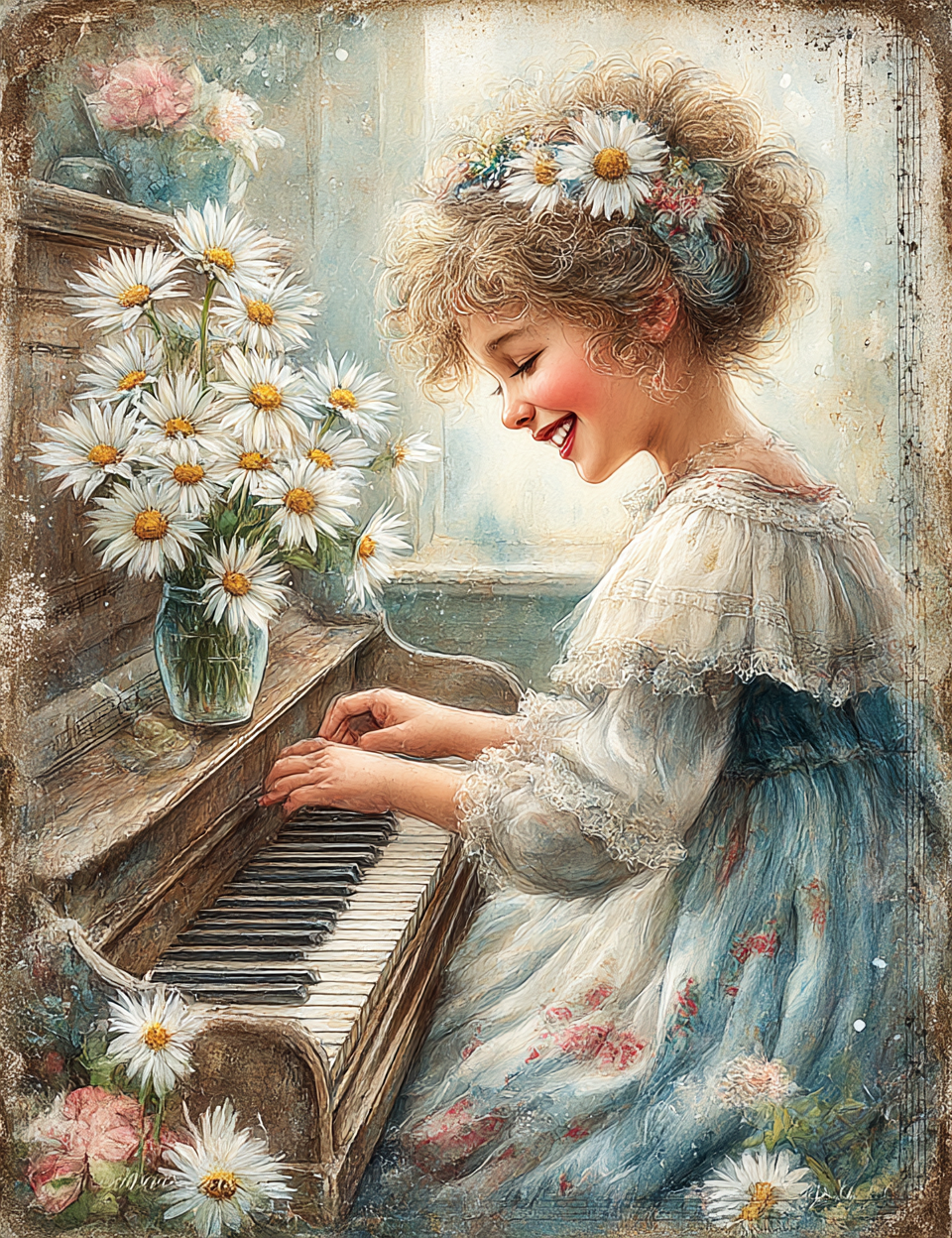 Midjourney V 7 Prompts for DUAL Little Women May Alcott Inspired