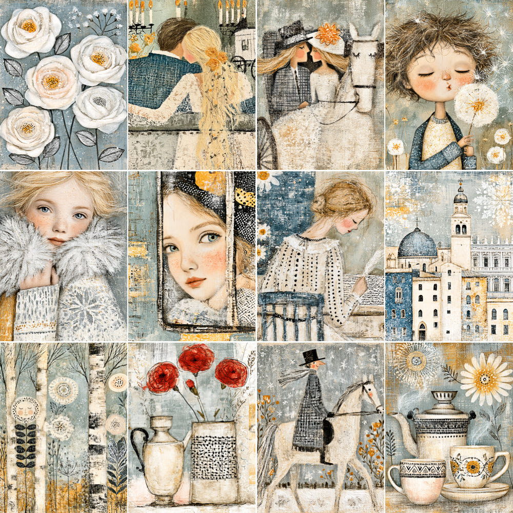 Midjourney V 8.2 Prompts for DUAL Lovely Winter Romance