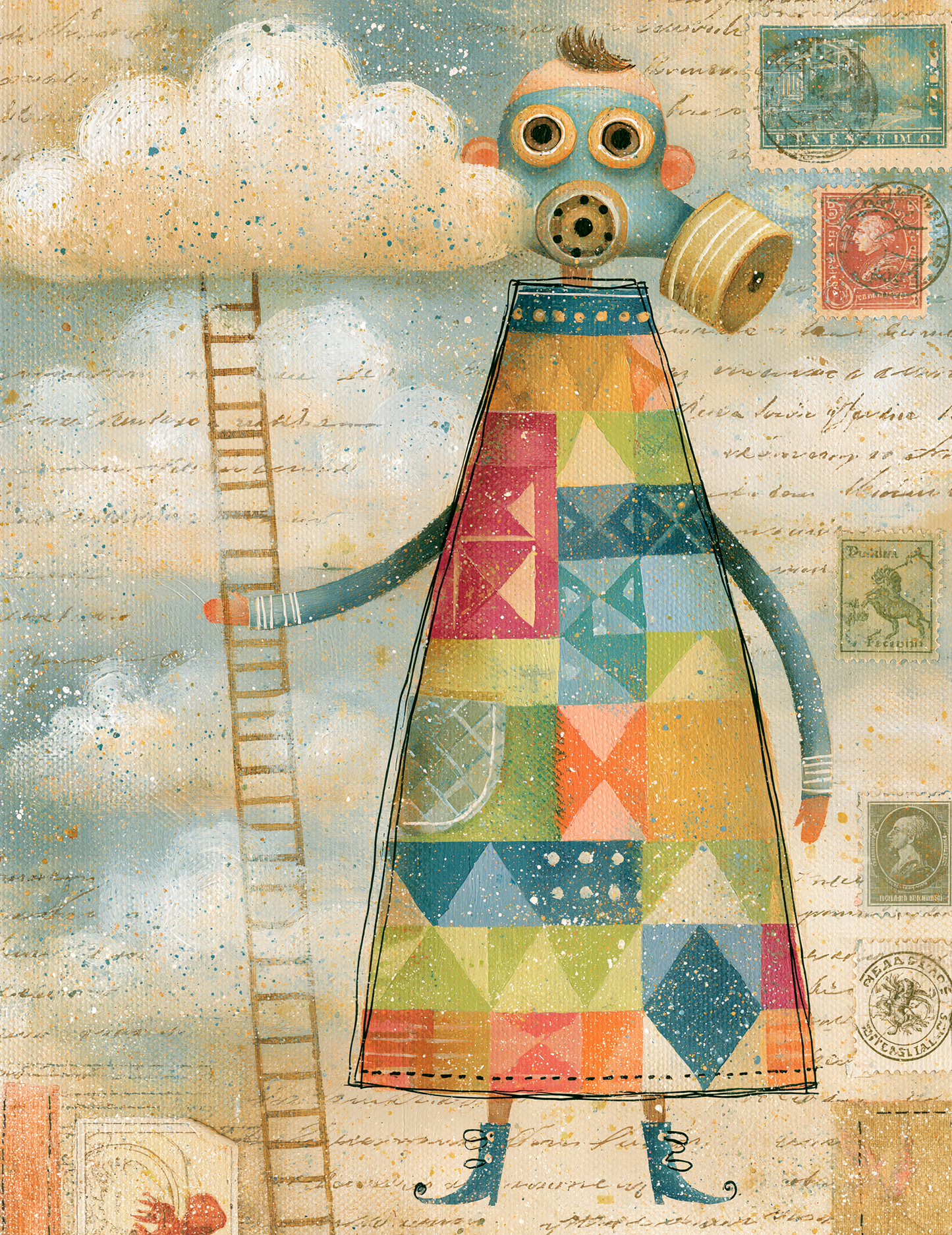 Midjourney V 8.1 Prompts for DUAL Magic Surrealism Junk Journal Pages