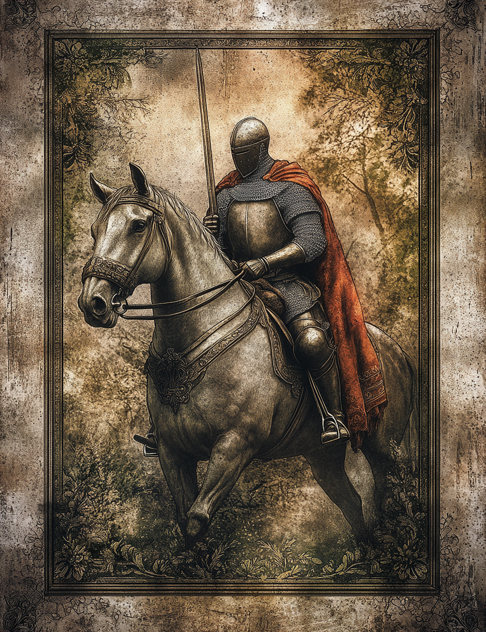 Midjourney V 7 Prompts for DUAL Medieval Occult Dark Alchemy Pages