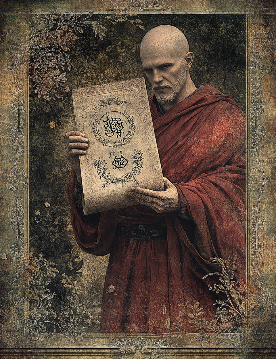 Midjourney V 7 Prompts for DUAL Medieval Occult Dark Alchemy Pages