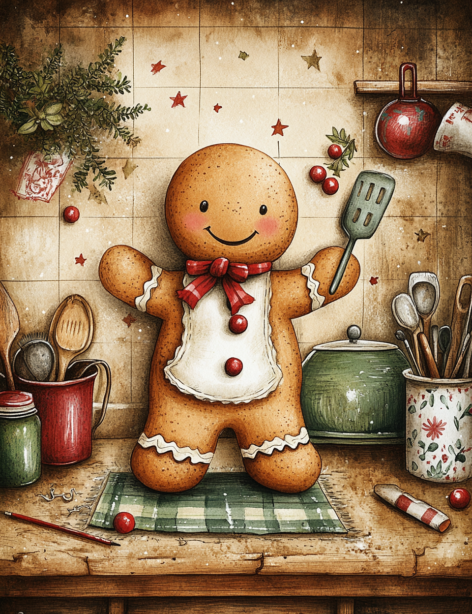 Midjourney V 6.1 Prompts for DUAL Merry Christmas Classical Watercolor