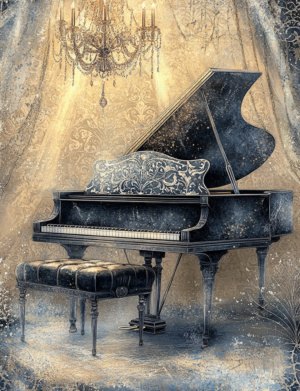 Midjourney V 6.1 Prompts for DUAL Phantom Masquerade Junk Journals