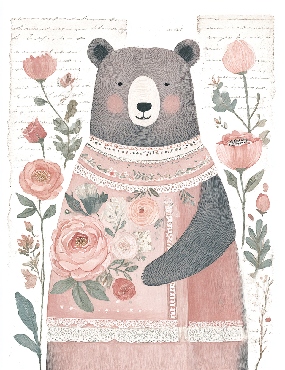 Midjourney V 7 Prompts for DUAL Pink Woodland Pages