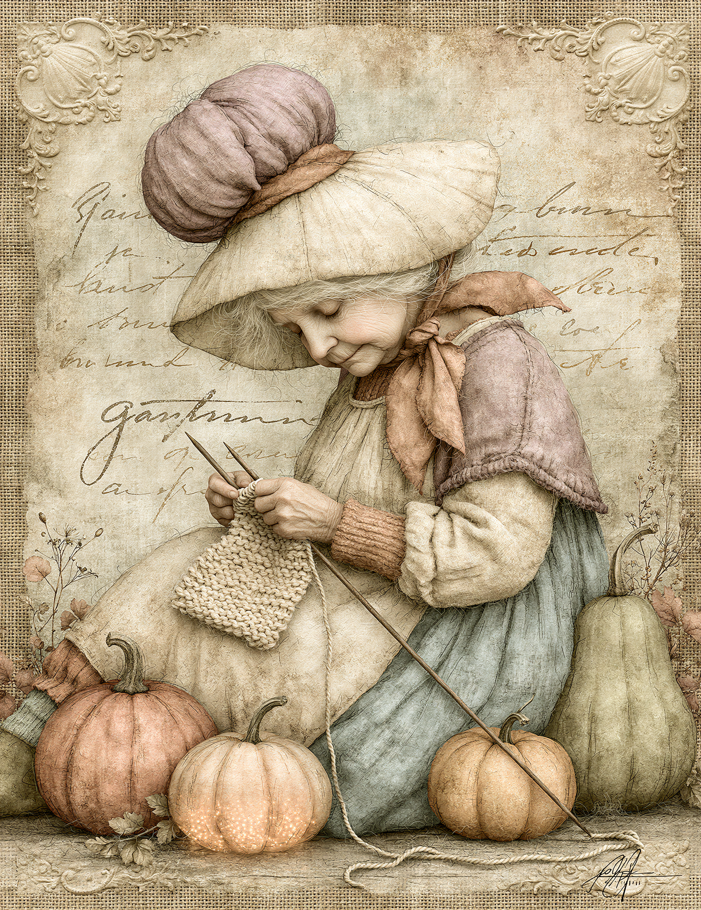 Midjourney V 8.1 Prompts for DUAL Pumpkin Dreams Digital Pages