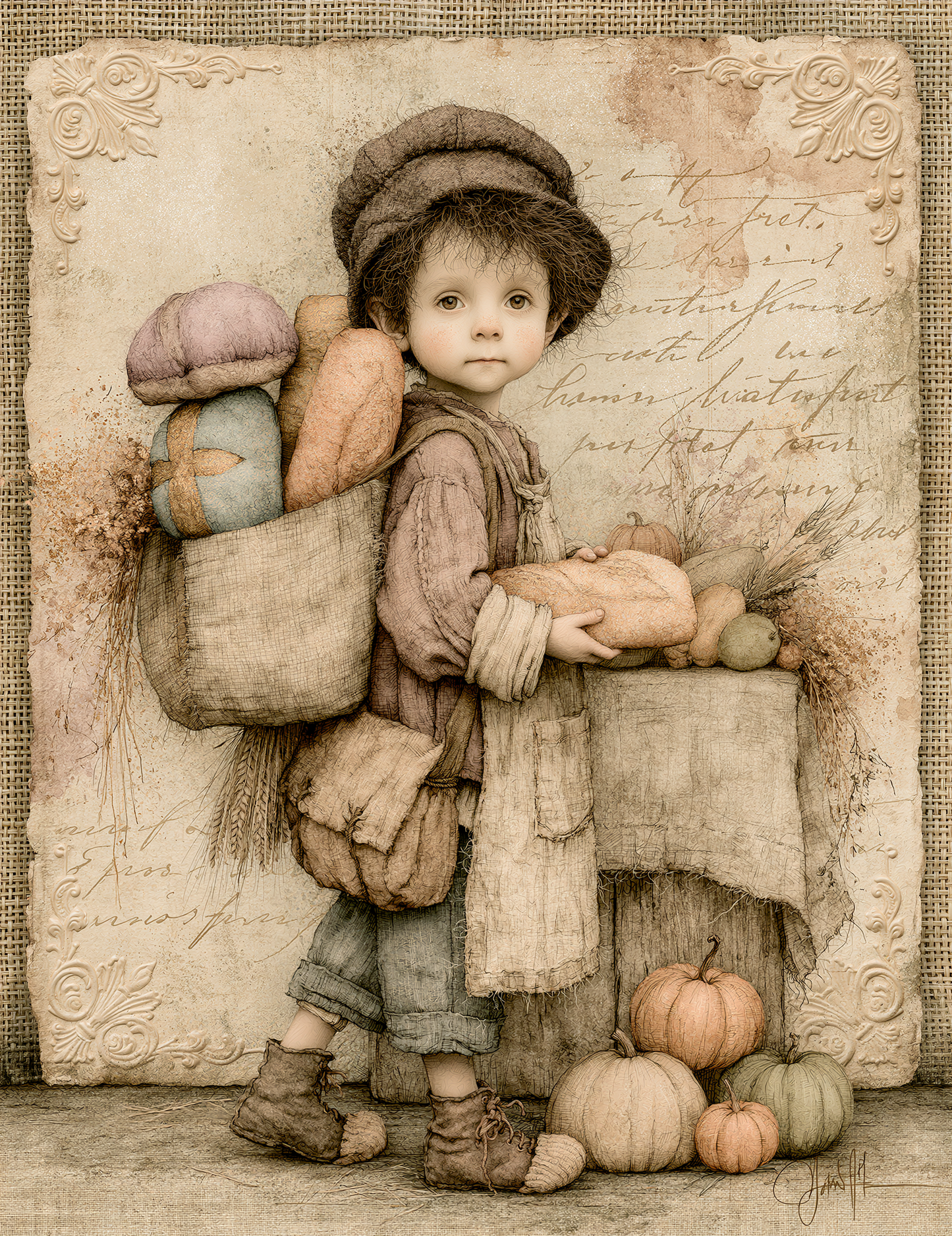 Midjourney V 8.1 Prompts for DUAL Pumpkin Dreams Digital Pages