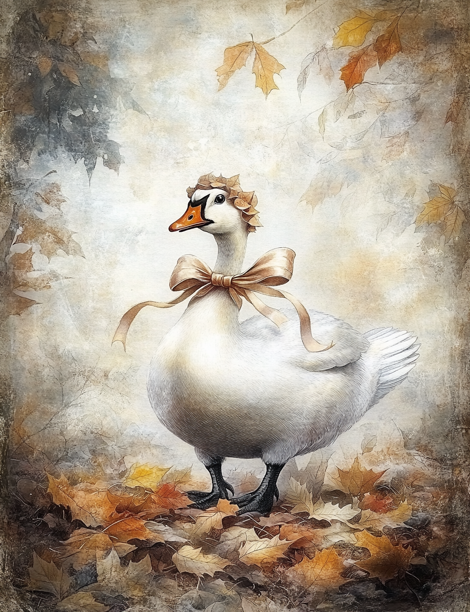 Midjourney V 6.1 Prompts for DUAL Romantic Welcome Fall Pages