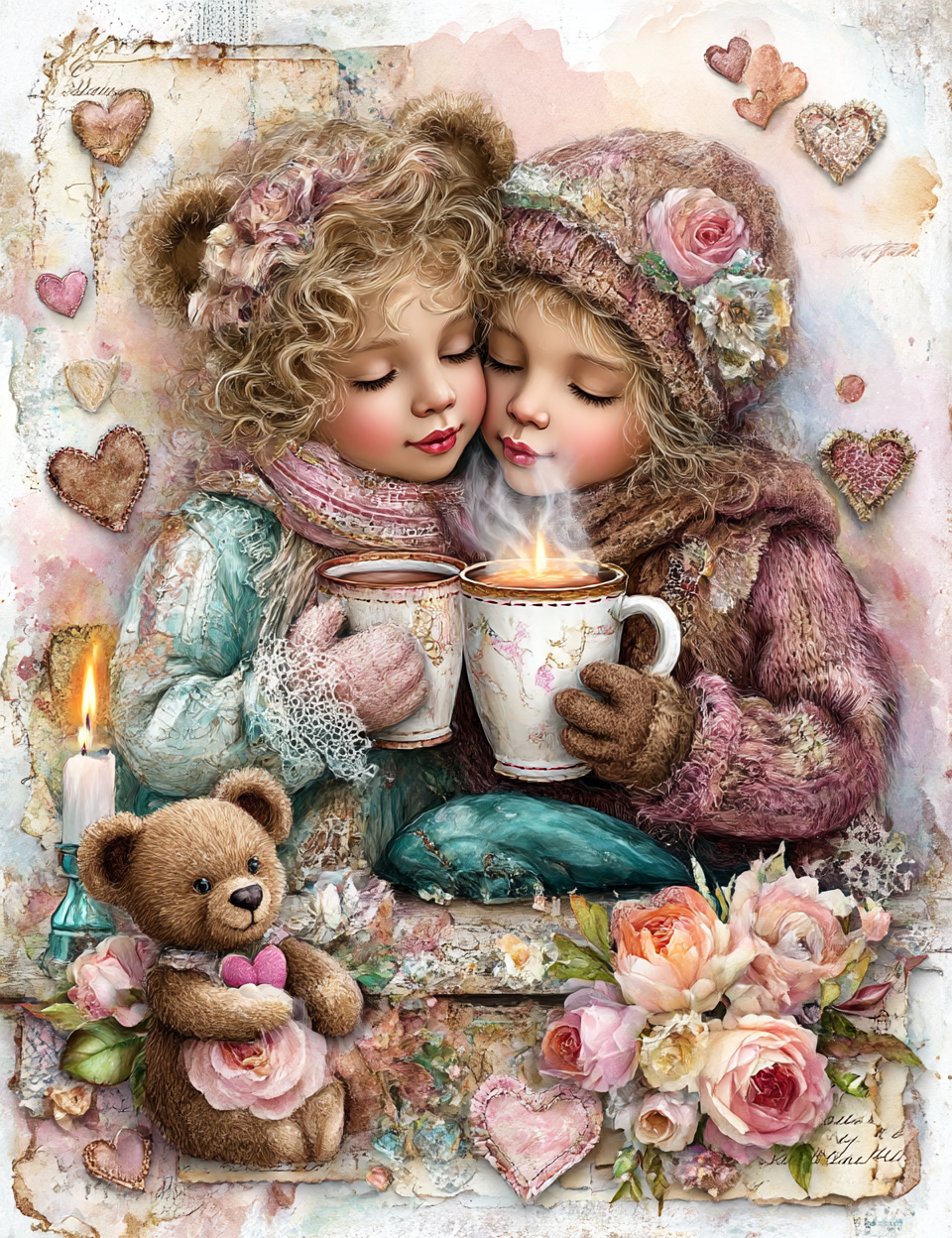 Midjourney V 7 Prompts for DUAL Valentine’s Love Cards