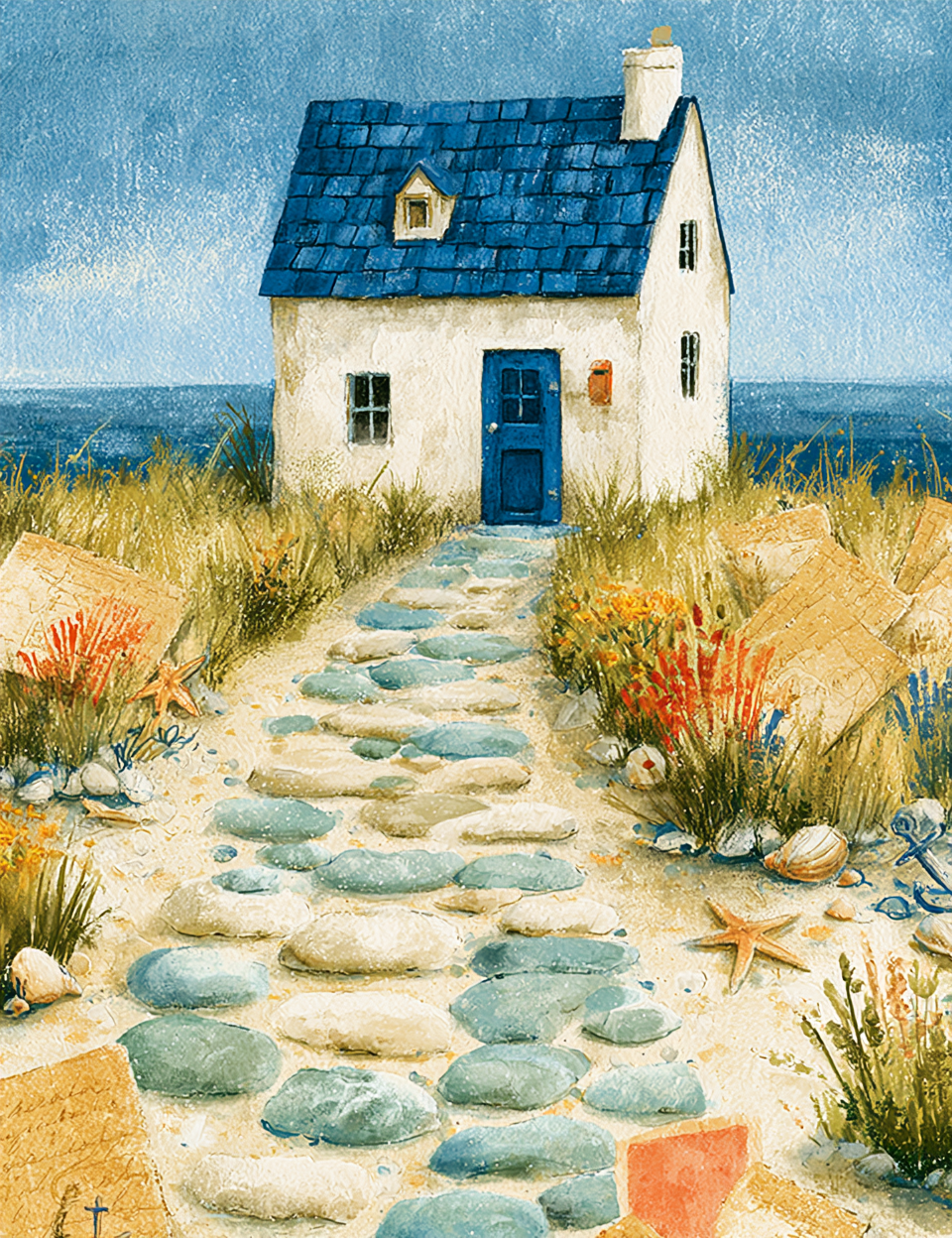 Midjourney V 8.2 Prompts for DUAL Santorini Summer Escape Pages