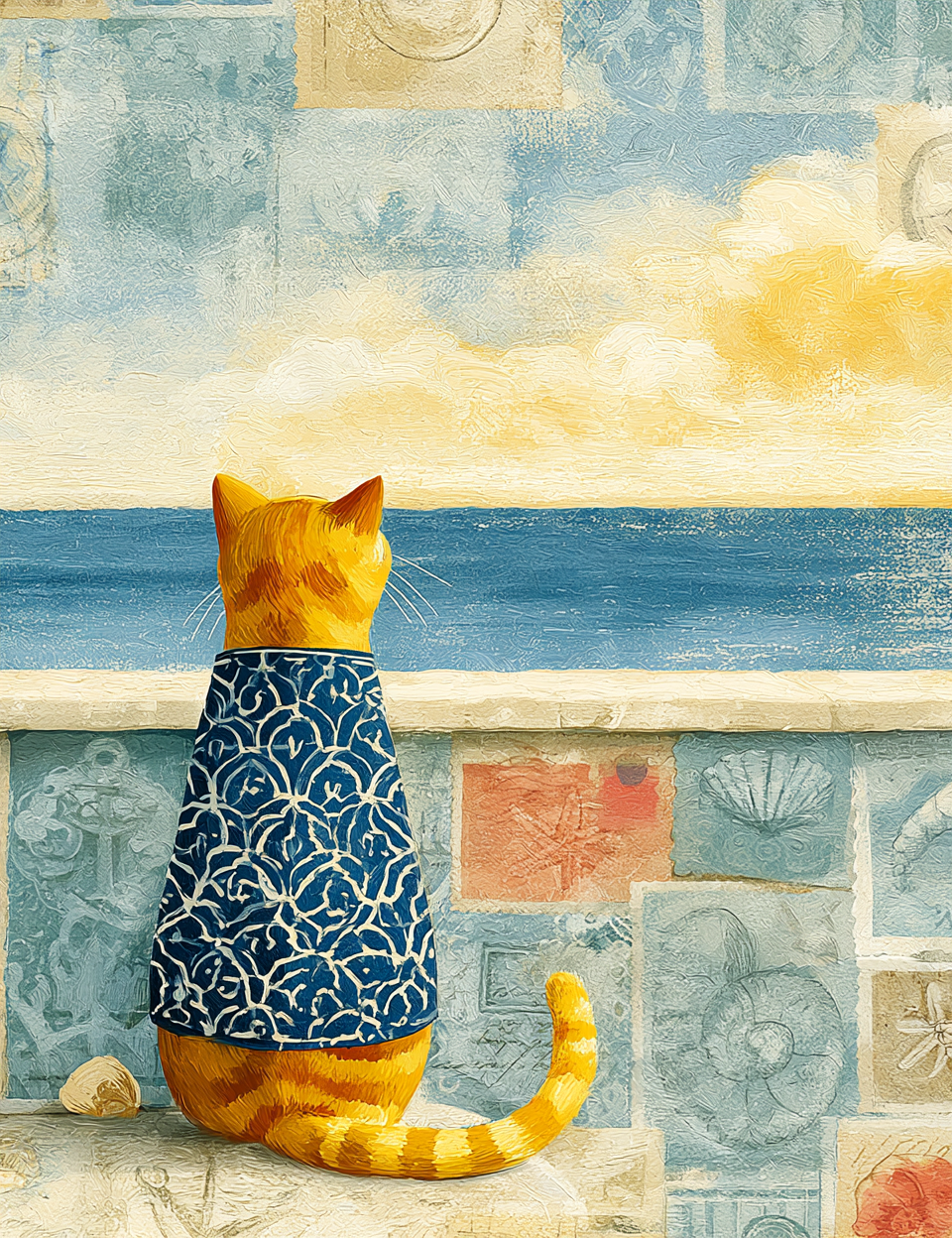 Midjourney V 8.2 Prompts for DUAL Santorini Summer Escape Pages