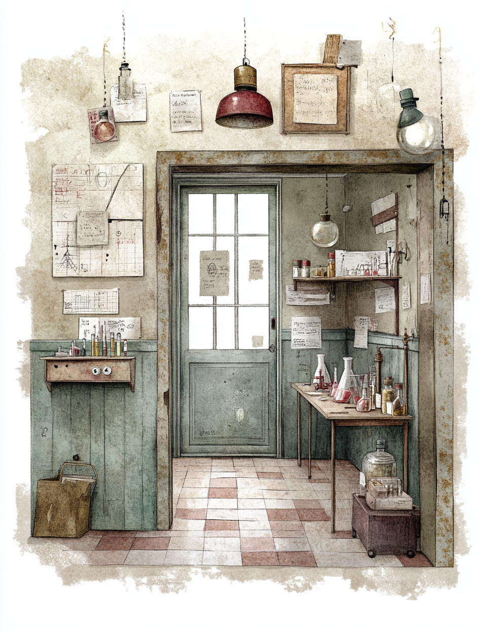 Midjourney V 6.1 Prompts for DUAL School Science Experiment Pages