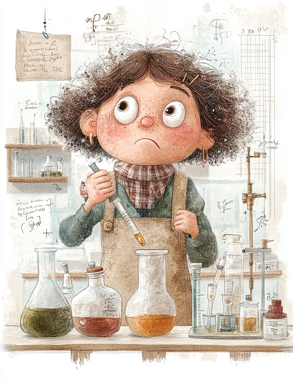 Midjourney V 6.1 Prompts for DUAL School Science Experiment Pages