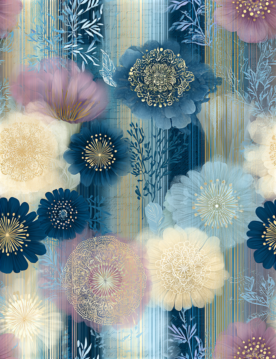 Midjourney V 8.1 Prompts for DUAL Secret Botanical Seamless Papers