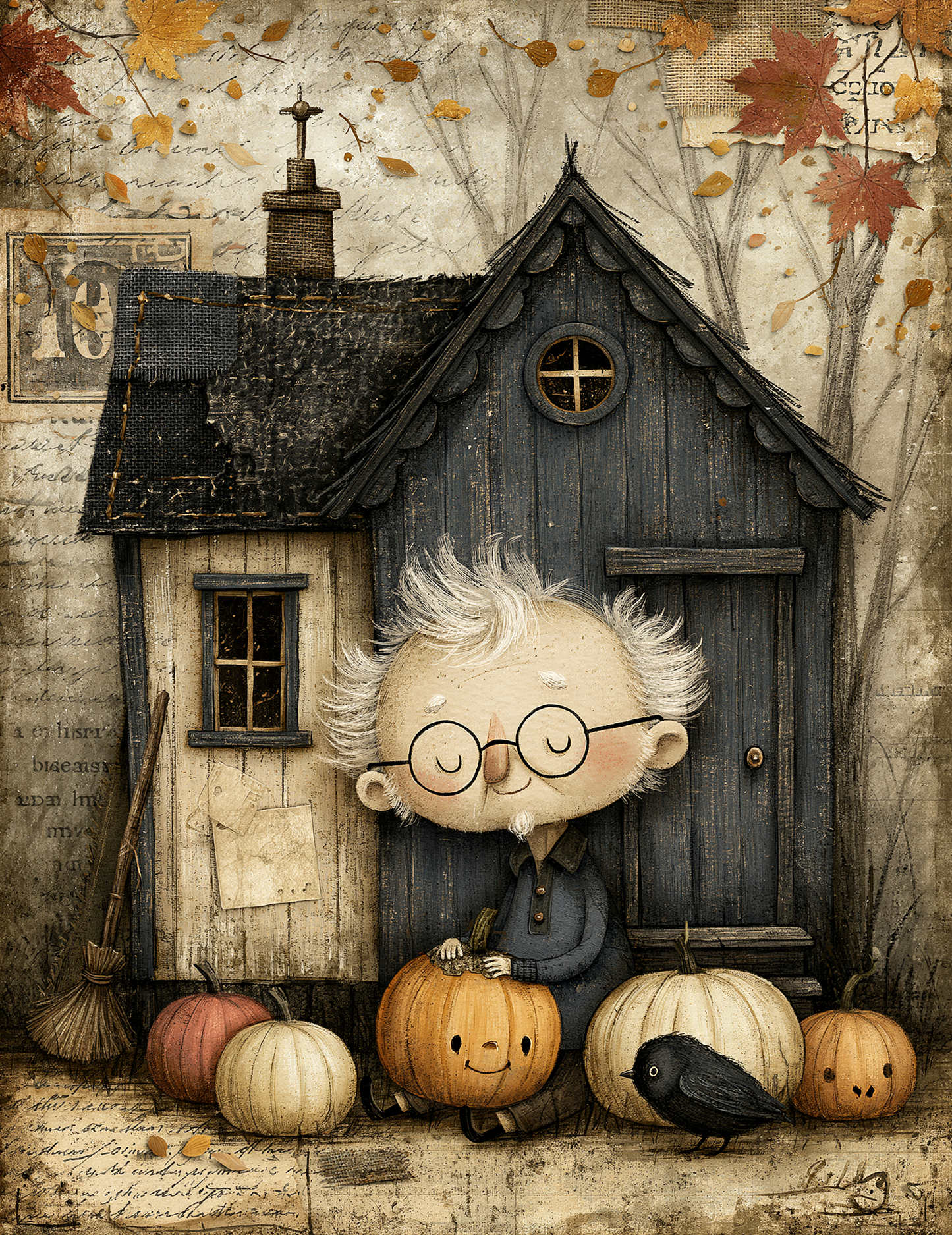 Midjourney V 8.1 Prompts for DUAL Spooky Magic of Fall Pages