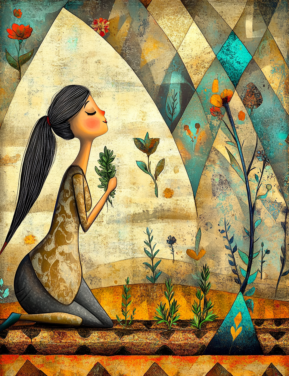 Midjourney V 6.1 Prompts for DUAL Spring Harvest Illustrations