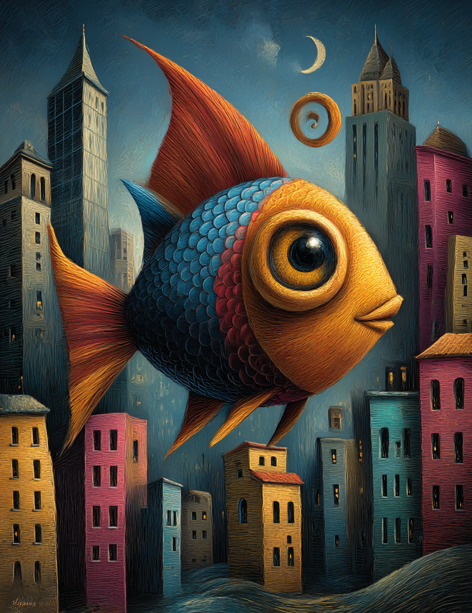 Midjourney V 7 Prompts for DUAL Super Surreal Funny Wall Art