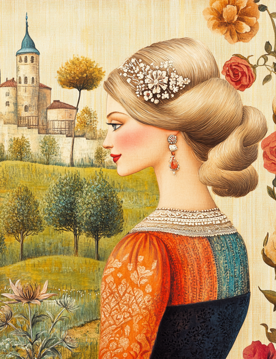 Midjourney V 6.1 Prompts for DUAL Tapestries of Nature Illustrations