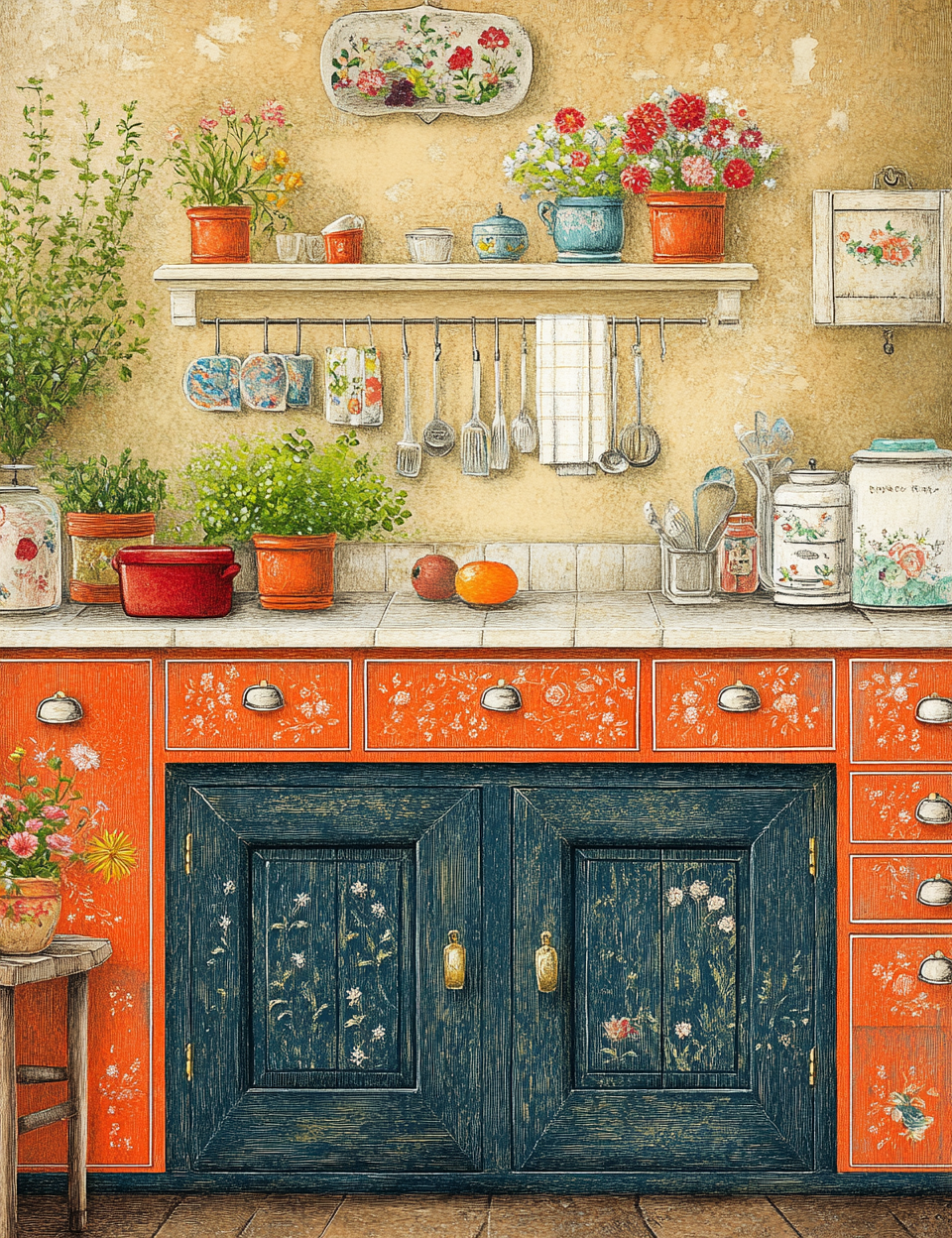 Midjourney V 6.1 Prompts for DUAL Tapestries of Nature Illustrations