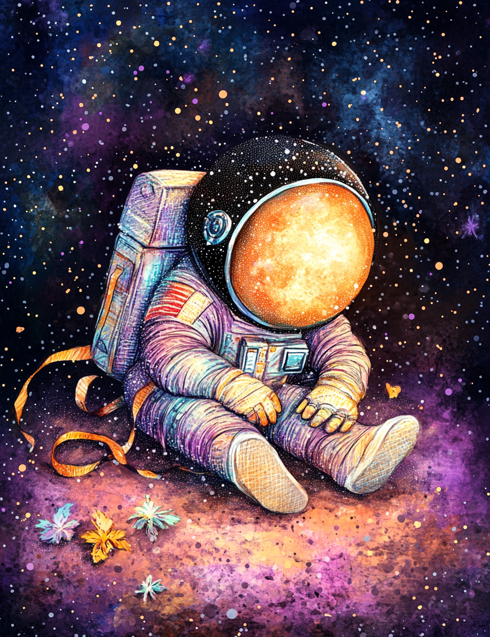 Midjourney V 6.1 Prompts for DUAL Traveling to the Moon Pages