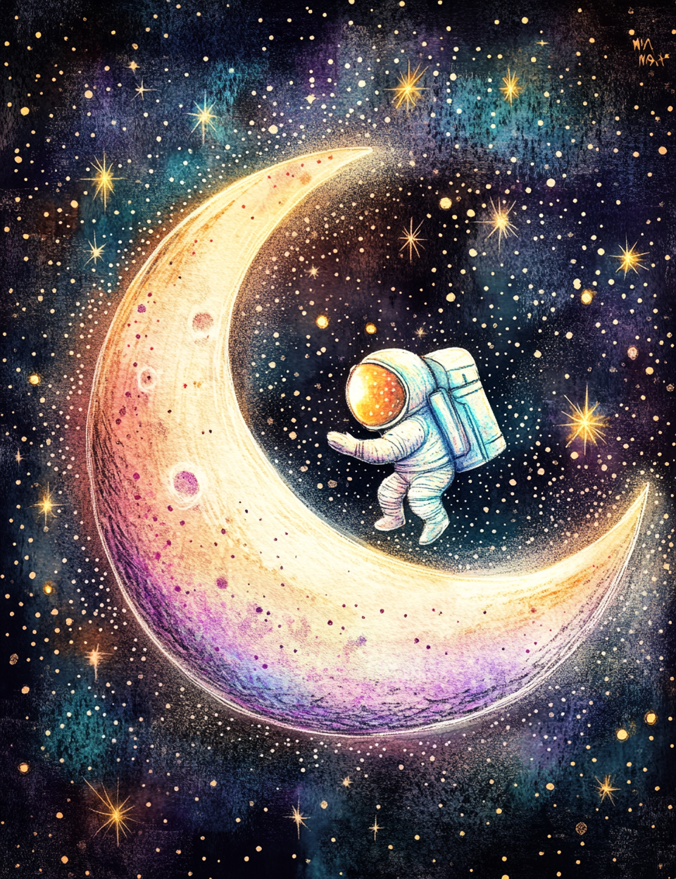 Midjourney V 6.1 Prompts for DUAL Traveling to the Moon Pages