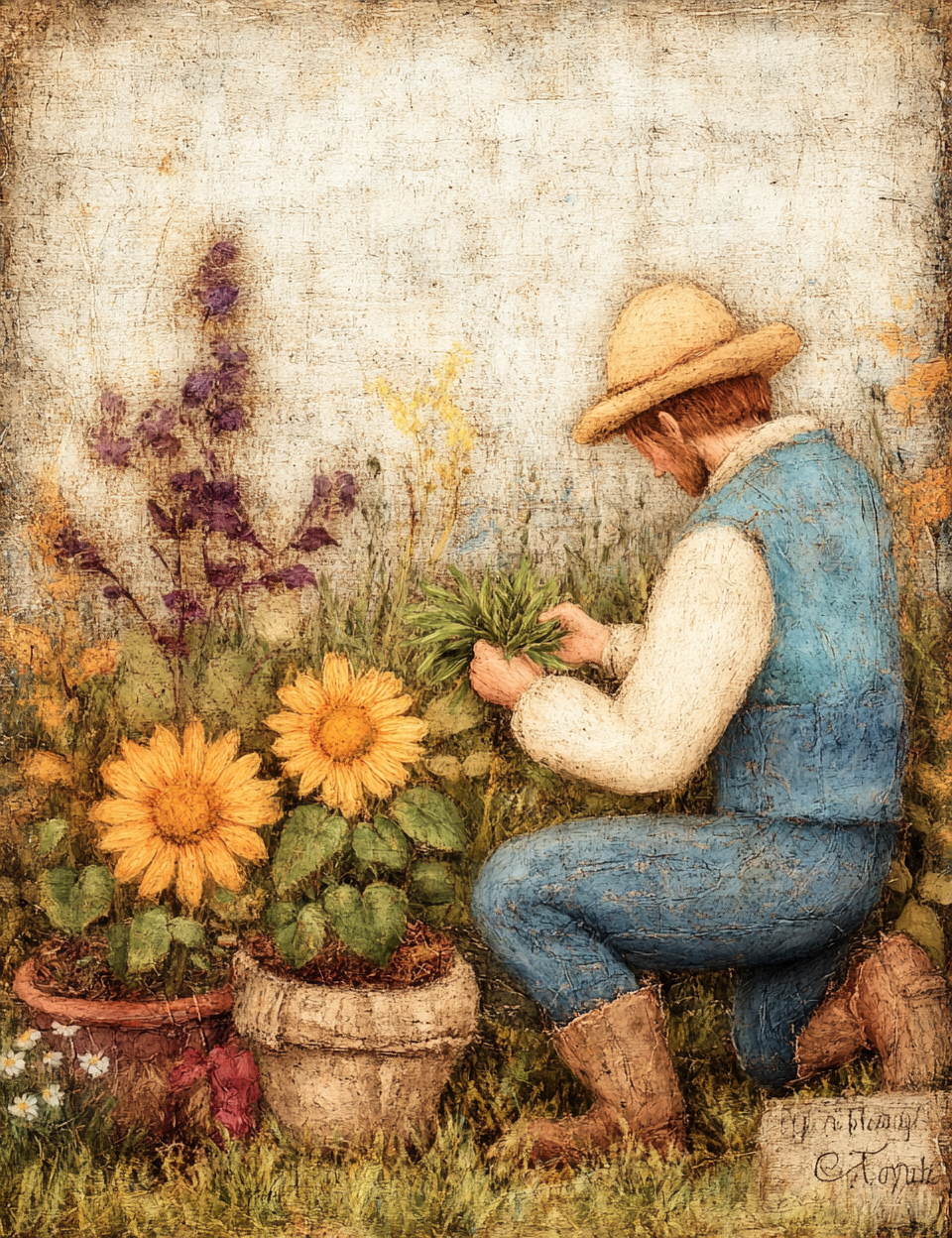 Midjourney V 6.1 Prompts for DUAL Vibrant Countryside Painted Seasons