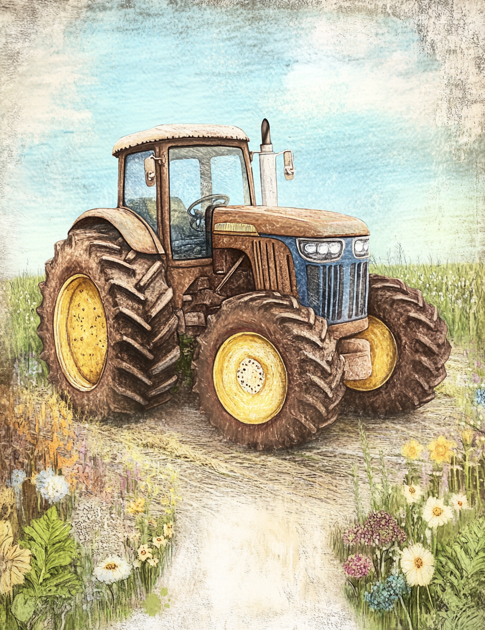Midjourney V 6.1 Prompts for DUAL Vibrant Countryside Painted Seasons
