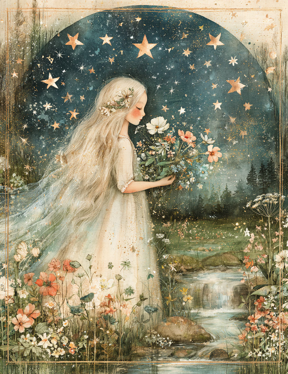 Midjourney V 8.2 Prompts for DUAL Whimsical Dreamy Forest Pages
