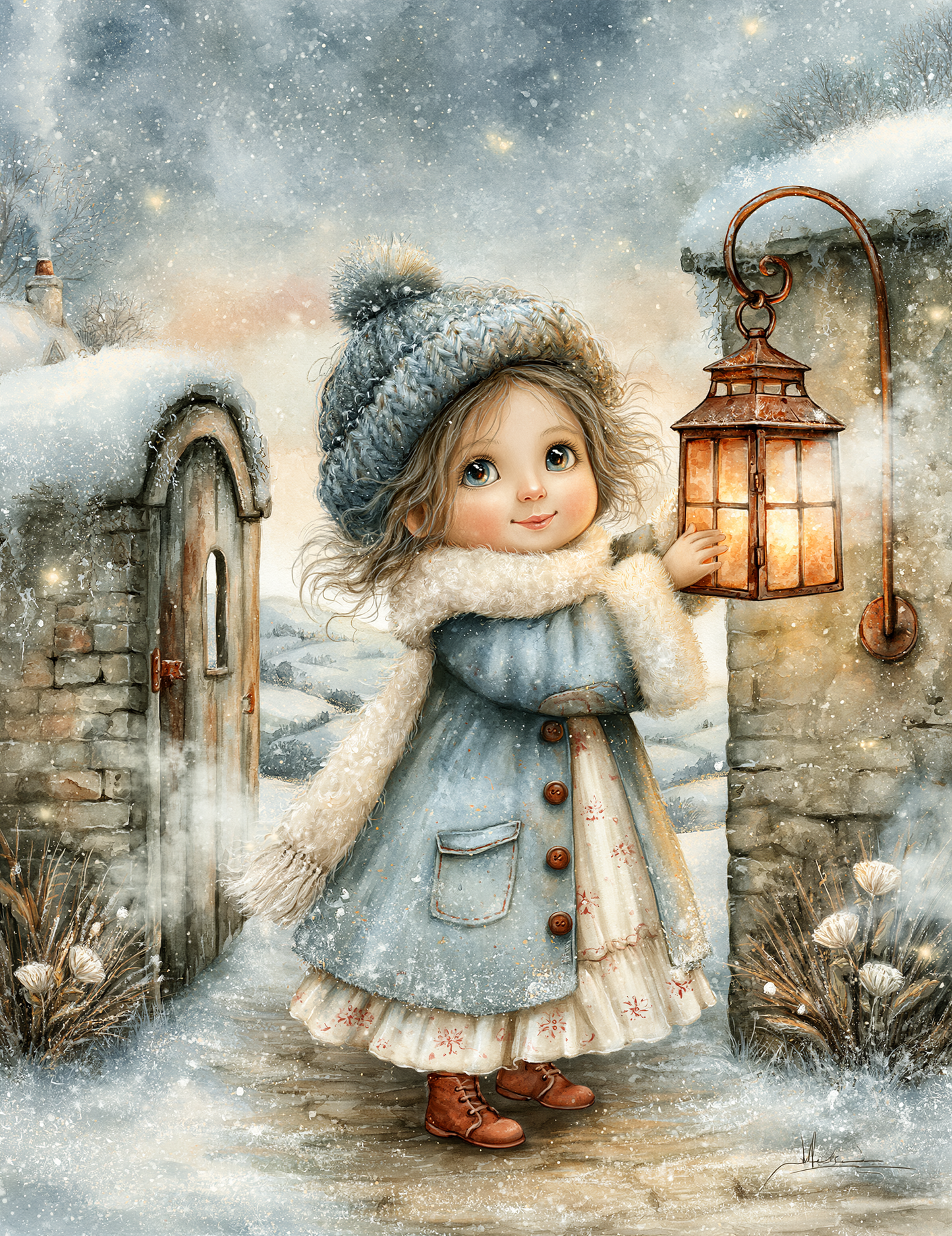 Midjourney V 8.1 Prompts for DUAL Whimsy Winter Digital Cards
