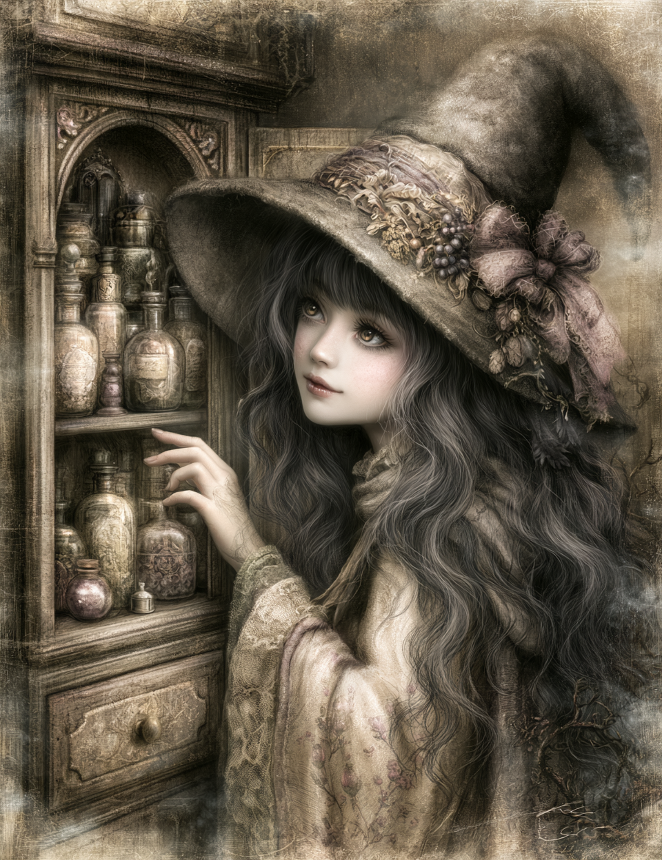 Midjourney V 8.2 Prompts for DUAL Witching Season Pages