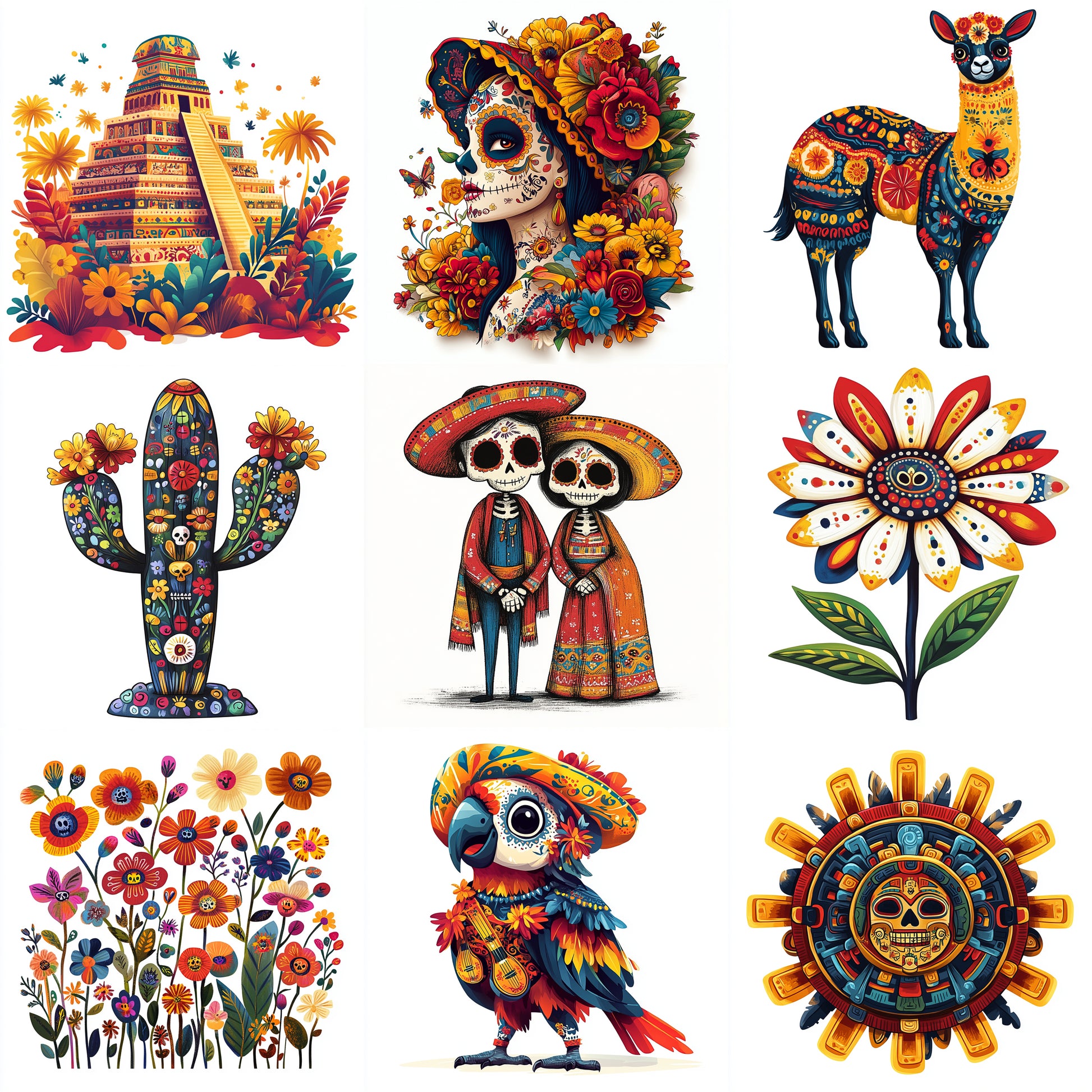 Midjourney Guide PDF For Day Of The Dead Watercolor