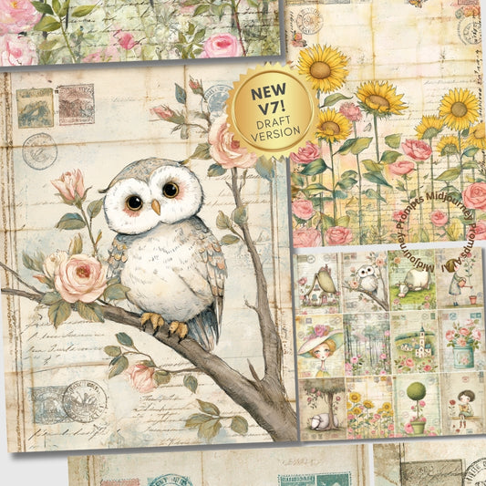 Midjourney Prompts for Delicate Watercolor Roses Shabby Ephemera