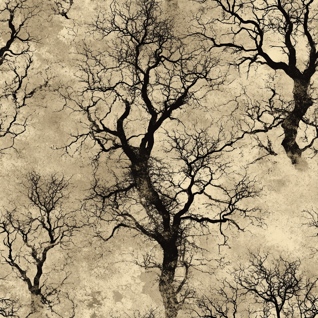 spooky trees seamless papers