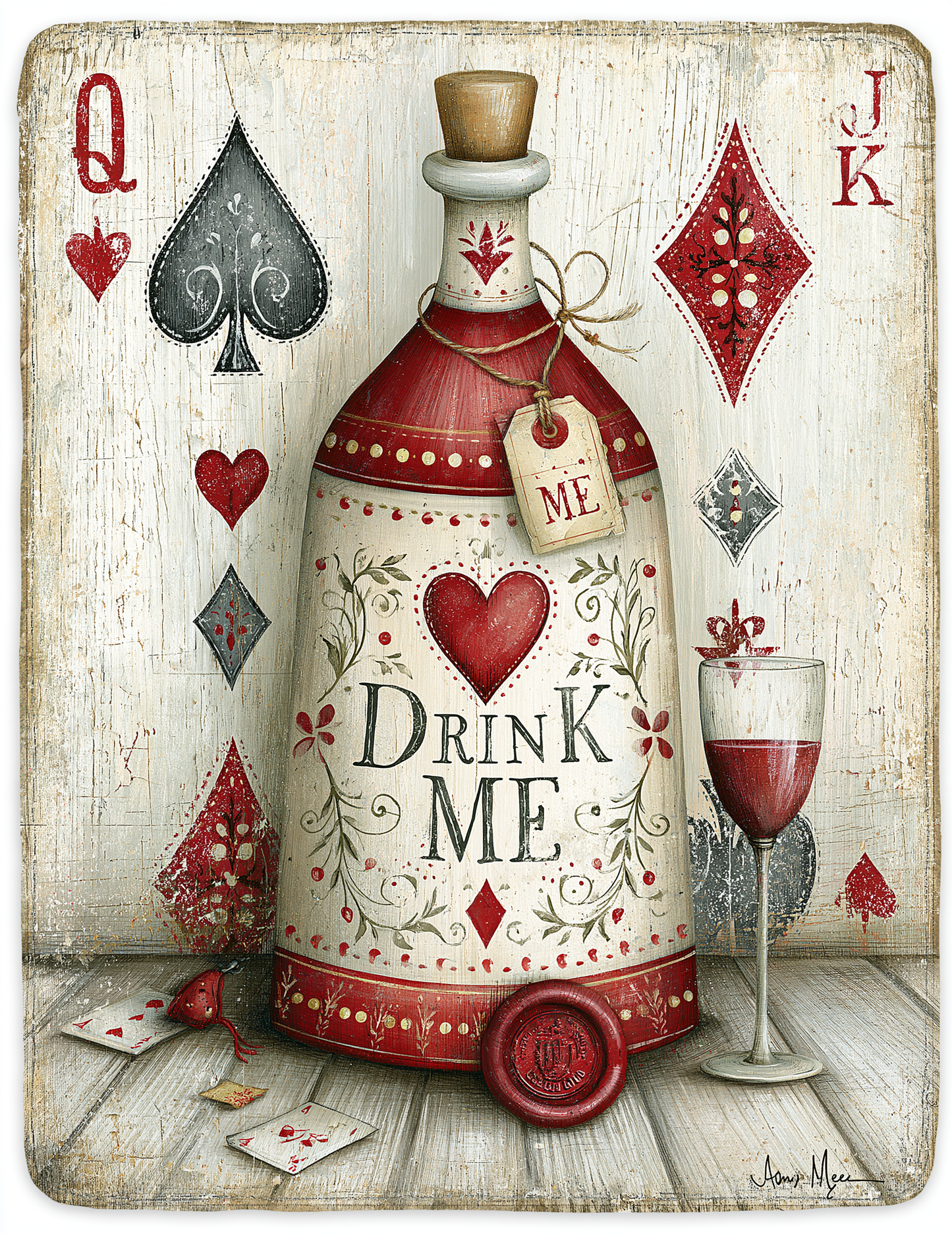 Midjourney V 8.1 Prompts for DUAL Alice in Wonderland Poker Pages