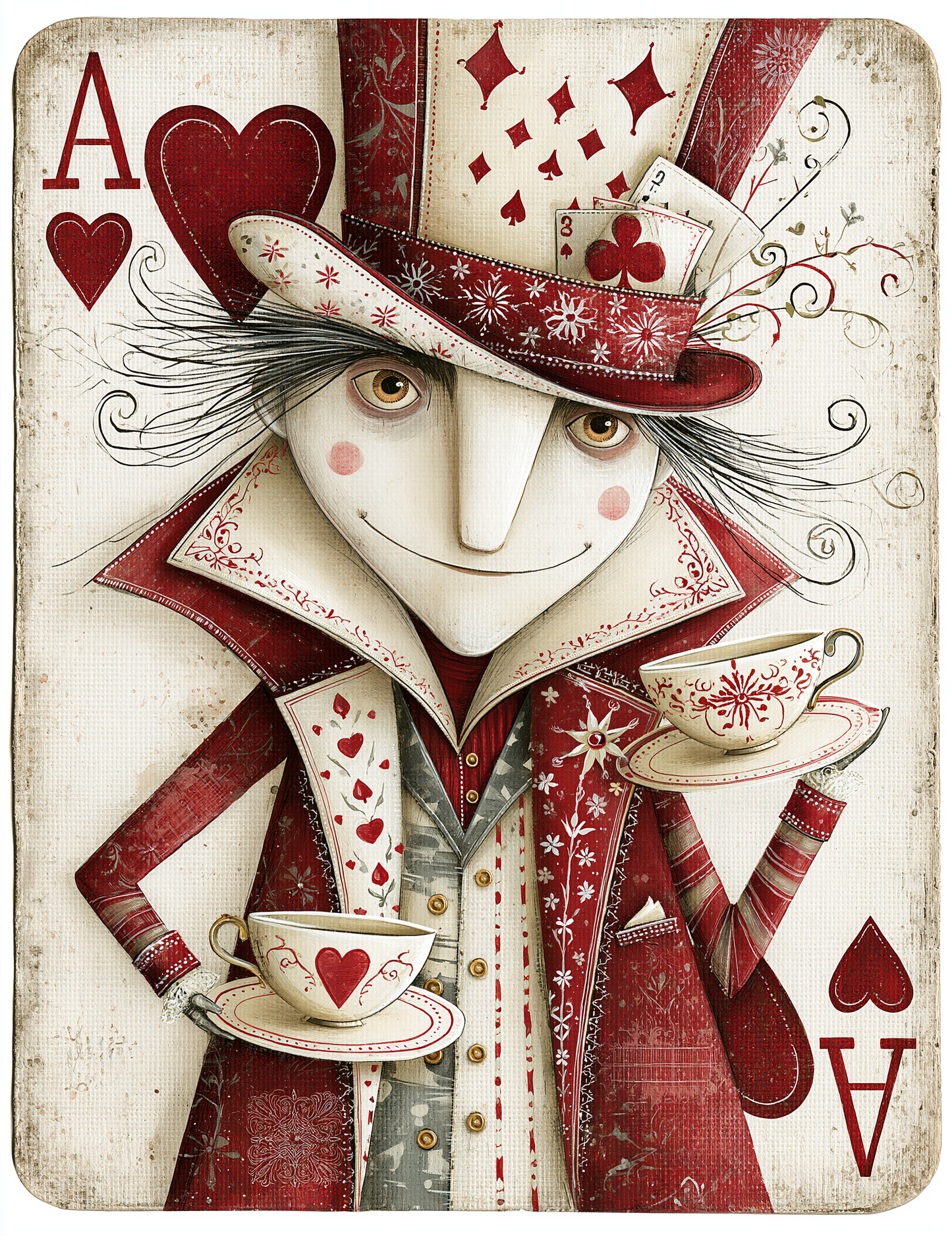 Midjourney V 8.1 Prompts for DUAL Alice in Wonderland Poker Pages